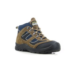 CAMEL - Chaussure haute de sécurité S3 professionnelle de travail en cuir EN ISO 20345 S3 homme artisan logistique chantier tra