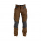 MARRON/GRIS - Pantalon de travail professionnel homme chantier transport artisan manutention