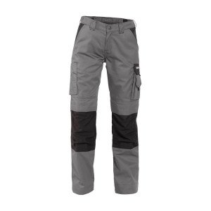 GRIS/NOIR - Pantalon de travail professionnel femme transport chantier logistique artisan