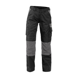 GRIS/NOIR - Pantalon de travail professionnel femme logistique artisan transport chantier