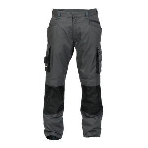 GRIS/NOIR - Pantalon de travail professionnel homme manutention chantier logistique artisan