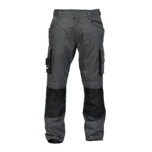 GRIS/NOIR - Pantalon de travail professionnel homme transport chantier manutention artisan