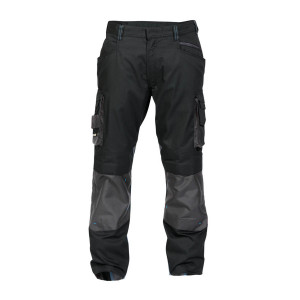 GRIS/NOIR - Pantalon de travail professionnel homme manutention chantier logistique artisan