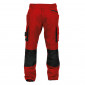 ROUGE/NOIR - Pantalon de travail professionnel homme transport artisan manutention chantier
