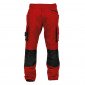 ROUGE/NOIR - Pantalon de travail professionnel homme logistique chantier transport artisan