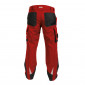 ROUGE/NOIR - Pantalon de travail professionnel homme manutention artisan logistique chantier