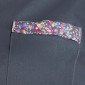 ARDOISE/FLEURS - Blouse professionnelle de travail blanche à manches transformables femme foyer menage école entretien