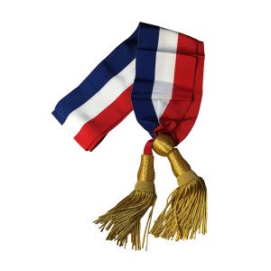 TRICOLORE - Écharpe de maire professionnelle de travail