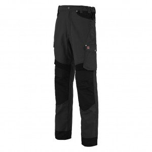 GRIS/NOIR - Pantalon de travail professionnel homme - PROMO logistique chantier transport artisan