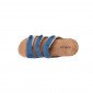 BLEU/ARGENT - Sandale professionnel de travail en cuir ISO EN 20347 femme - PROMO aide a domicile infirmier auxiliaire de vie mé