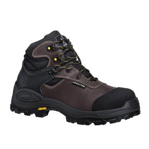 MARRON - Chaussure haute de sécurité S3 professionnelle de travail en cuir ISO EN 20345 S3 mixte logistique artisan transport ch