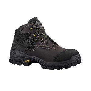 MARRON - Chaussure haute de sécurité S3 professionnelle de travail en cuir EN ISO 20345 S3 mixte logistique chantier manutention