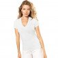 BLANC - Tee-shirt professionnel de travail à manches courtes femme auxiliaire de vie infirmier aide a domicile médical