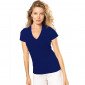 MARINE - Tee-shirt professionnel de travail à manches courtes femme auxiliaire de vie infirmier aide a domicile médical
