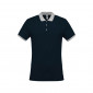 MARINE/GRIS - Polo professionnel de travail homme aide a domicile infirmier auxiliaire de vie médical
