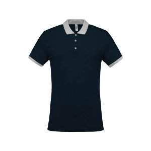 BLANC/GRIS - Polo professionnel de travail homme auxiliaire de vie infirmier aide a domicile médical