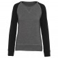 GRIS/NOIR - Sweat professionnel de travail BIO homme patissier aide a domicile traiteur auxiliaire de vie