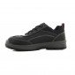 NOIR - Chaussure de sécurité S3 professionnelle de travail noire en cuir ISO EN 20345 S3 femme artisan entretien chantier menage