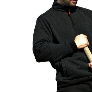 NOIR - Sweat professionnel de travail homme boucher patissier traiteur boulanger