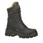 NOIR - Botte de sécurité professionnelle de travail noire en cuir ISO EN 20345 SBP mixte logistique artisan transport chantier
