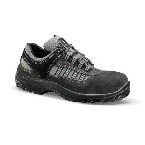 GRIS - Chaussure de sécurité S1P professionnelle de travail en cuir ISO EN 20345 S1P mixte manutention artisan logistique chanti
