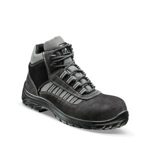 GRIS - Chaussure de sécurité S1P professionnelle de travail en cuir ISO EN 20345 S1P mixte manutention chantier logistique artis