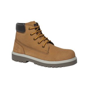 CAMEL - Chaussure haute de sécurité S3 professionnelle de travail en cuir ISO EN 20345 S3 homme entretien chantier menage artisa