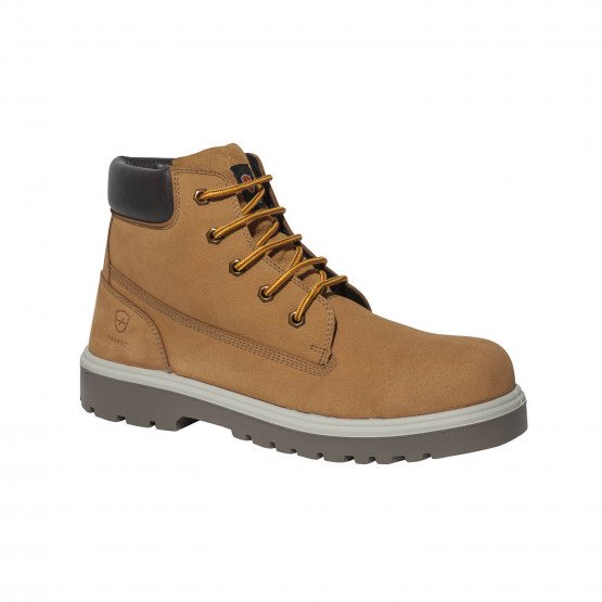 Chaussure haute de sécurité S3 professionnelle de travail en cuir ISO EN  20345 S3 homme logistique chantier transport artisan, CH575