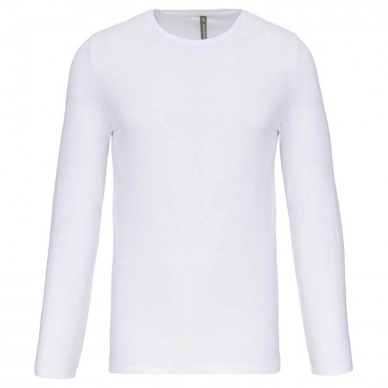 BLANC - Tee-shirt professionnel de travail à manches longues homme médical aide a domicile infirmier auxiliaire de vie