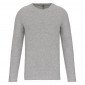 GRIS - Tee-shirt professionnel de travail à manches longues homme médical aide a domicile infirmier auxiliaire de vie