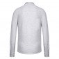 GRIS - Polo professionnel de travail 100% coton homme auxiliaire de vie infirmier aide a domicile médical