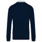MARINE/BLANC - Polo professionnel de travail 100% coton homme auxiliaire de vie médical aide a domicile infirmier