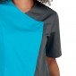 ATOLL/ARDOISE - Blouse professionnelle de travail à manches courtes femme auxiliaire de vie infirmier aide a domicile médical