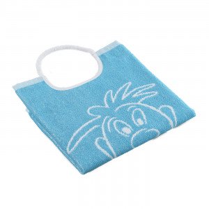 TURQUOISE - Bavoir enfant professionnel hébergement foyer 100% Coton aide a domicile crèche auxiliaire de vie école