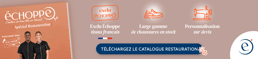 Tenues pour les métiers de la restauration