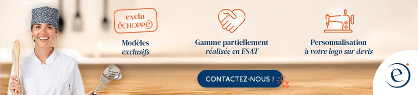 Calots de cuisine, casquettes et coiffes professionnelles lavables L'Échoppe
