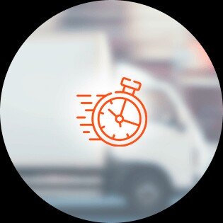 Camion de livraison et chronom&egrave;tre