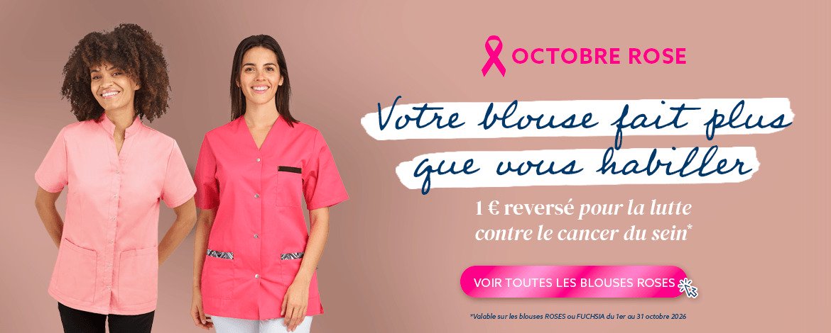 Octobre Rose - 1 euro revers&eacute; sur chaque blouse rose achet&eacute;e en octobre 2026