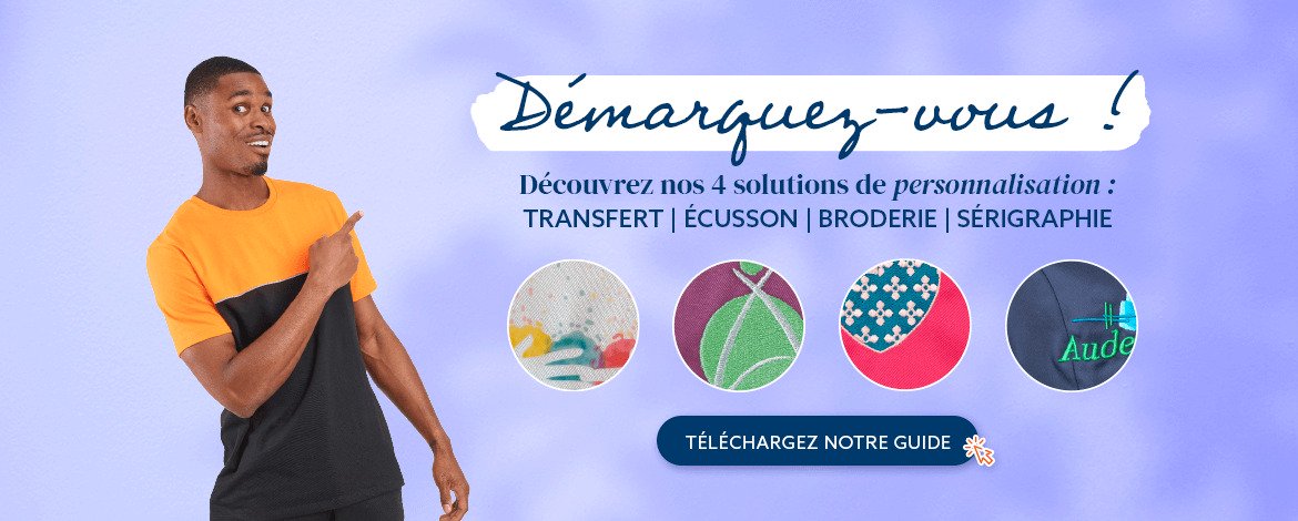 Atelier de personnalisation int&eacute;gr&eacute; : broderie, s&eacute;rigraphie et transfert sur v&ecirc;tements professionnels. Une solution durable pour renforcer la fiert&eacute; d'appartenance de vos &eacute;quipes et l'identification de votre structure.