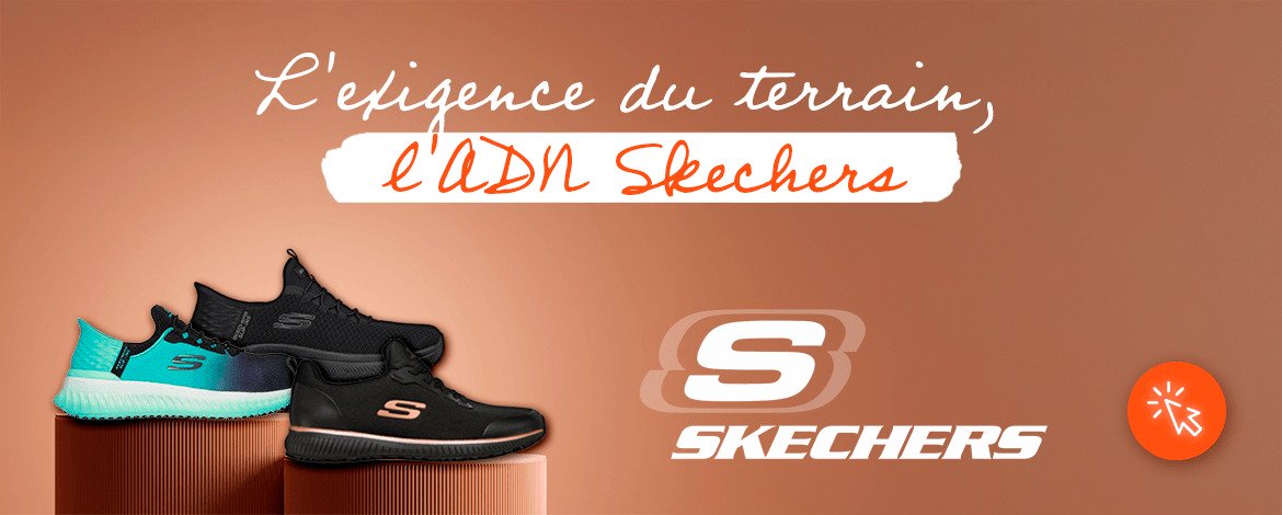 Chaussures professionnelles Skechers certifi&eacute;es ISO EN 20347. Alliez le confort l&eacute;gendaire de la m&eacute;moire de forme &agrave; la s&eacute;curit&eacute; d'une semelle antid&eacute;rapante SRC. Id&eacute;al pour le personnel soignant, l'h&ocirc;tellerie, les personnels de cr&egrave;ches...